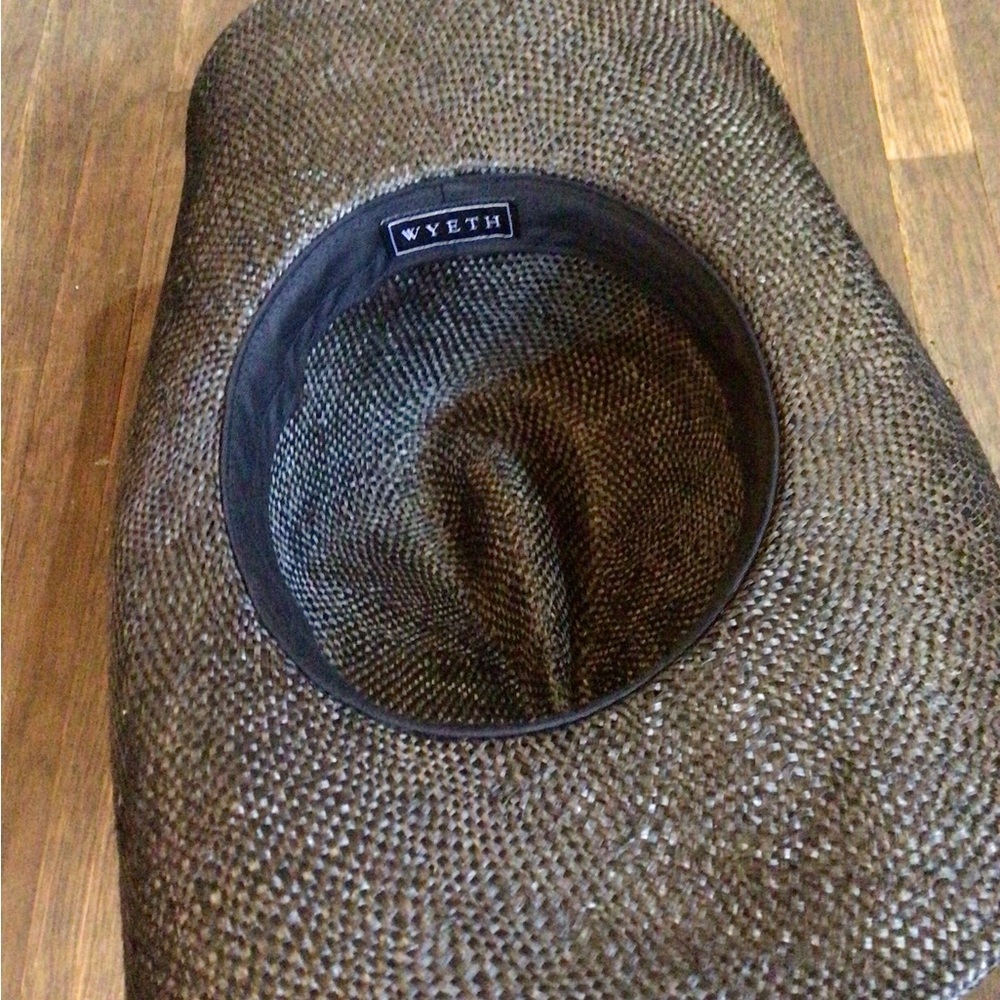 NEW! Wyeth Black Woven Straw Cowboy Hat - Picture 5 of 5